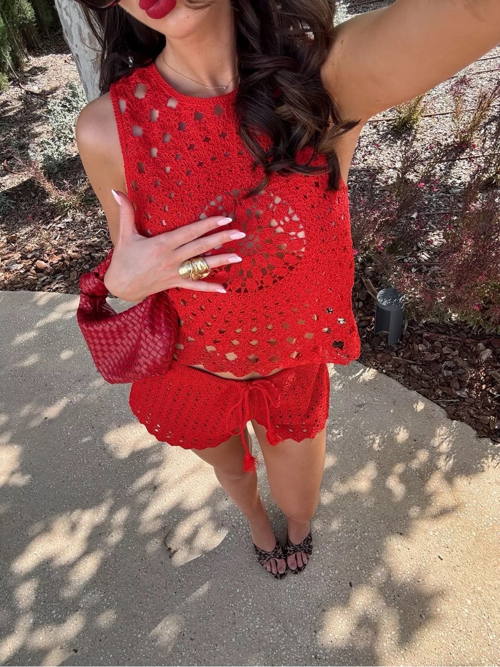 H&M Red Crochet Set - Picture 3 of 7
